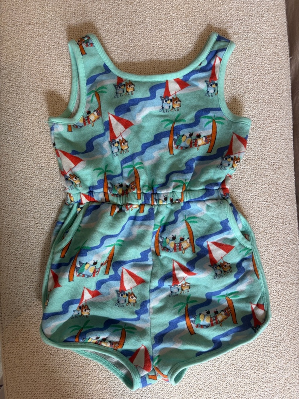 Bluey by Hanna Andersson Terry Romper – Size 4 🐾💙